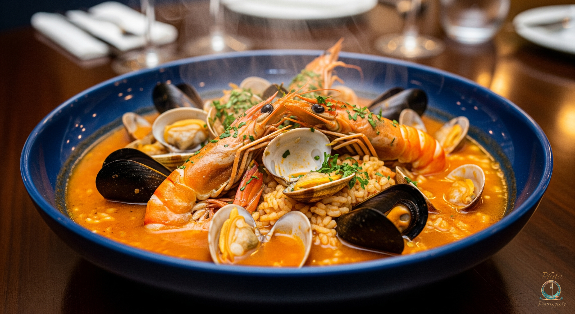 Disfruta de nuestro Arroz de Marisco, elaborado con marisco recién traído del mercado, que aporta todo su sabor a un caldo de pescado rico y aromático. El arroz absorbe todos los jugos, creando un plato meloso y lleno de matices. ¡Una experiencia marina en cada cucharada! **Solo por encargo**